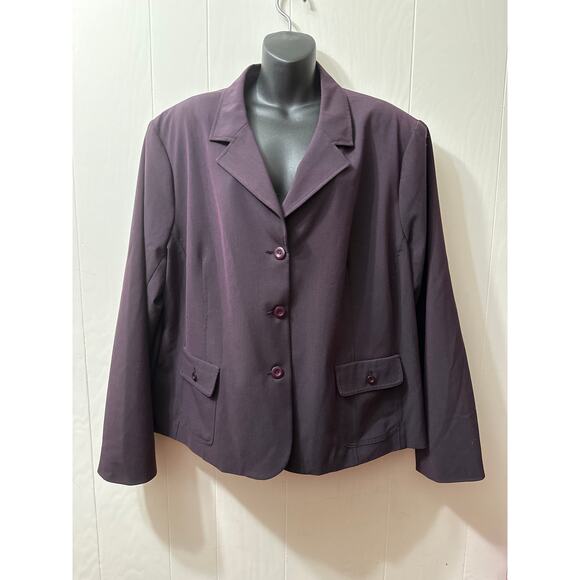 Avenue Size 30 Lined, Purple Blazer Jacket - Picture 1 of 6